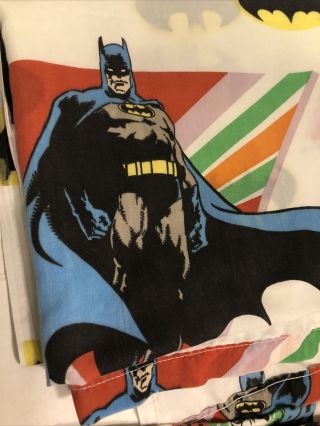 Rare Vintage 1989 Batman & Joker DC Comics Twin Sheet Set NO STAINS 2