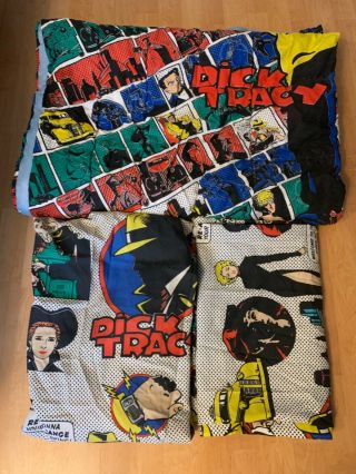 Rare Madonna Dick Tracy Bed Twin Sheets & Comforter Pacino Beatty Breathless Usa