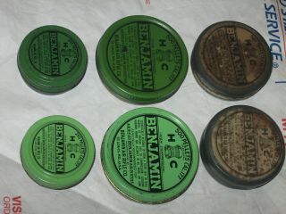 Vintage Benjamin H/C.  177 Cal Pellets RARE COLLECTOR TINS Made in St Louis,  MO 2