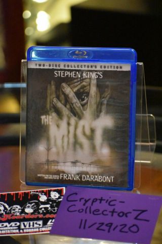 The Mist Blu Ray Frank Darabont,  Stephen King Horror Oop Rare - Like