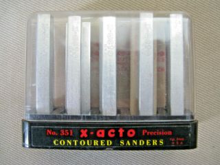 Vintage No.  351 X - Acto Precision Contoured Sanders Set Case - Rare