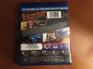 Van Damme 5 - Movie Action Pack (Blu - Ray 5 - Disc Set,  1990 - 96,  2014,  Rare OOP) 2