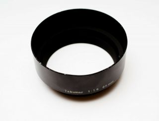 Rare Oem Metal Hood/shade For Asahi Pentax Takumar 85mm F1.  9 Lens 58mm Diameter