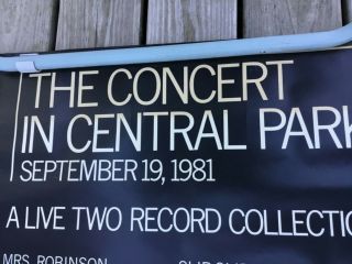 SIMON AND GARFUNKEL Concert In Central Park rare promotional poster 2