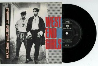 Pet Shop Boys - West End Girls 7 " Single Rare Irish Press Red Glow Vinyl Ex
