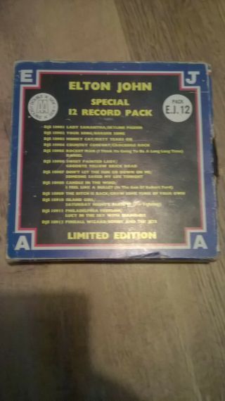 Rare Limited Edition Elton John Special 12 Twelve Record Pack 1978 Unplayed
