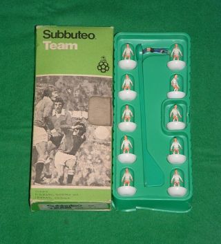 Subbuteo 21 Vintage H/w Leeds United Football Soccer Team Boxed Rare