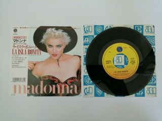 Madonna - La Isla Bonita - Japan Japanese 7 " - Rare Picture Sleeve