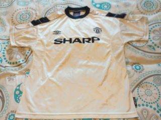 Official Rare Old Manchester United Away Football Shirt - Jersey Medium Man.