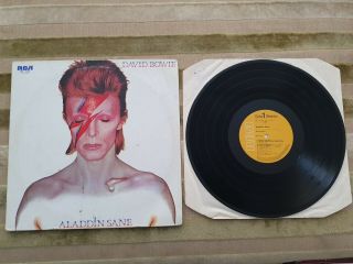 David Bowie - Aladdin Sane - Top Japan 12 " Vinyl 33 Lp Rca Rpl - 2103 Rare Ex/vg,