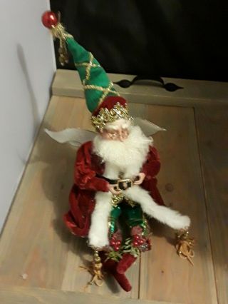 Mark Roberts Christmas Santa Fairy Elf 11” Ornament Rare
