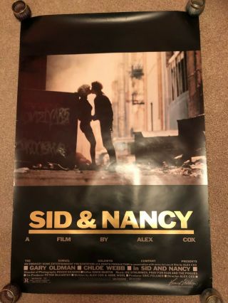 Sid & Nancy Rare Orig Us Promo Film Poster,  Punk Sex Pistols 1986 Vicious Clash