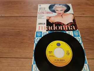 Madonna " La Isla Bonita " 7 " Single Rare Japanese 1987 Gorgeous Pic P - 2237 Ex/ex