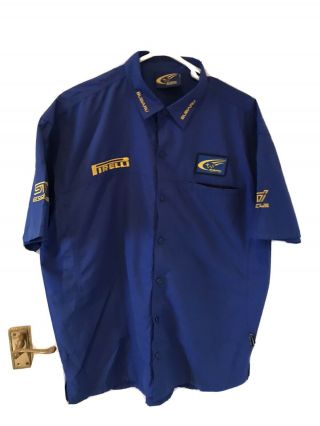 Subaru World Rally Team Shirt Size Xl Wrc Rare Prodrive Pirelli Eu Xl