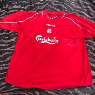 Rare Vintage Liverpool Fc Home Football Shirt Xxl / Xxxl 2000 2002 Carlsberg