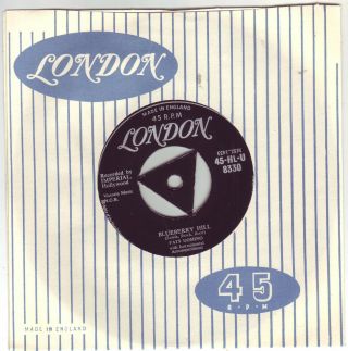 Fats Domino Blueberry Hill Rare 1956 London 45