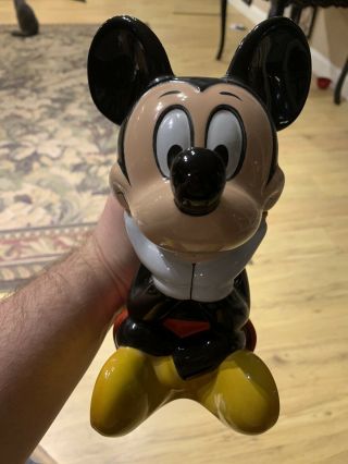 Disney Mickey Mouse Tankard 9” Stein Very Rare