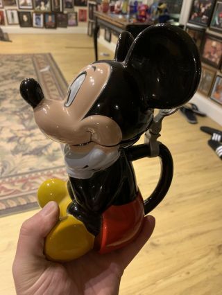 Disney Mickey Mouse Tankard 9” Stein Very Rare 2