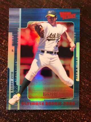 2000 Ultimate Victory Barry Zito 104 Rookie Rare 26/100