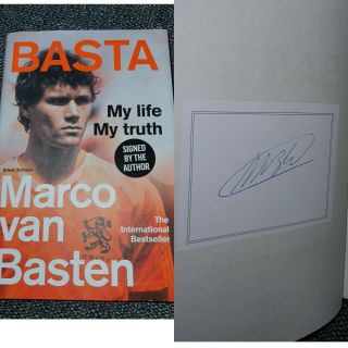Signed Marco Van Basten Book Basta Autobiography Rare Holland Ajax
