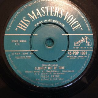 Freda Payne ‎– Slightly Out Of Tune /he Who Laughs Last Rare Og 1962 Vinyl 7 "