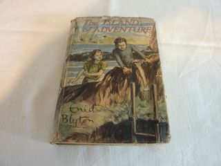 The Island Of Adventure By Enid Blyton.  1944 First Edition.  Dw.  Rare.