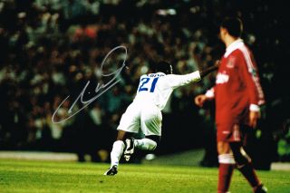Rare Liverpool Goal Tony Yeboah Signed Photo Autograph Leeds United Utd 2
