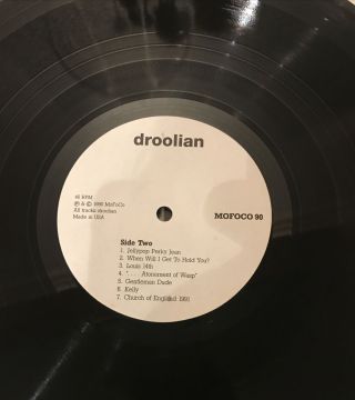 DROOLIAN - JULIAN COPE RARE VINYL LP 3