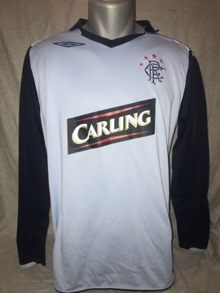 Rangers 3rd Shirt 2006/07 Long Sleeved Large Rare And Vintage