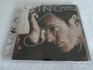 Sting Mercury Falling Autographed Hand Signed Cd Rare The Police Let Your Soul