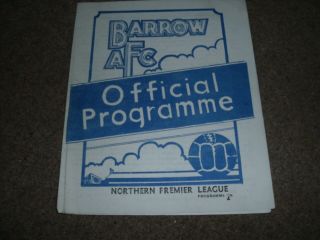 Rare Barrow V Bradford Park Avenue 17th March 1973 Northern Premier League