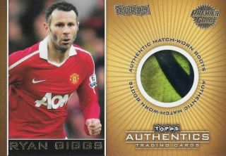 Topps Premier Gold Epl Ryan Giggs Man Utd Match Worn Boot Relic Card Sp Rare /50