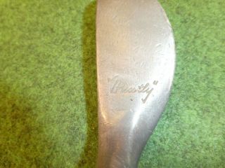 Rare Playable Vintage Hickory Huntly Thumb Groove Putter Old Golf Memorabilia