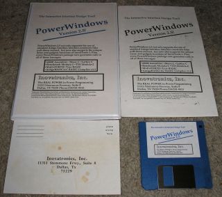 Powerwindows Version 2.  5 - Commodore Amiga Computer Design Software - Very Rare