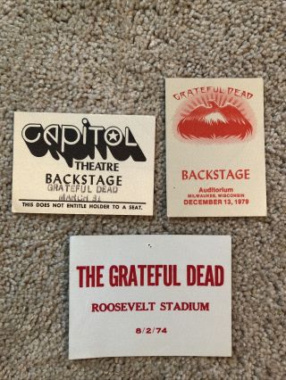 177 Grateful Dead - Vintage Backstage Passes - This Is Rare Stuff Here