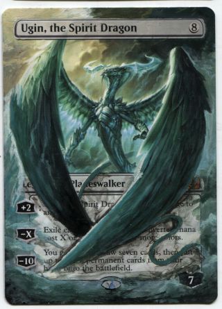 Ugin The Spirit Dragon Altered Art Rare Mtg Magic Hand Painted Commander Edh