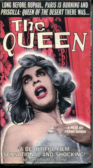 The Queen Vhs 1968 Rare Oop Drag Queen History Lgbtq Orig Shrink Wrap