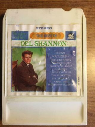 Best Of Del Shannon Lear Jet Flat Pak Rare 8 Track Tape Late Nite Bargain