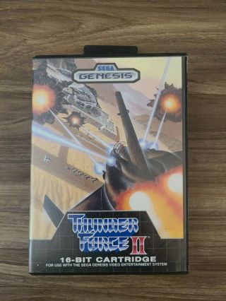 Thunder Force Ii (sega Genesis) Cib Complete Rare &