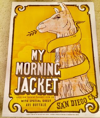 My Morning Jacket 2010 Concert Poster Rare