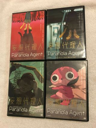 Paranoia Agent Complete Anime Series Dvd Region 1 Vol 1 2 3 4 Like Rare Oop