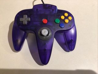 Nintendo 64 N64 Grape Purple Controller Oem Tight Joystick Rare