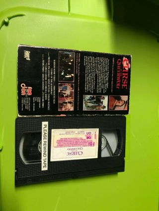 CURSE OF THE QUEERWOLF RAE DON VHS HORROR SLASHER SOV BIG BOX OOP RARE SLIP 2
