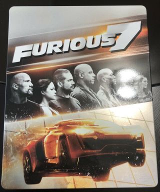 Furious 7 Blu - Ray/dvd Steelbook Rare Us Best Buy Excl.  Fast & Furious Seven