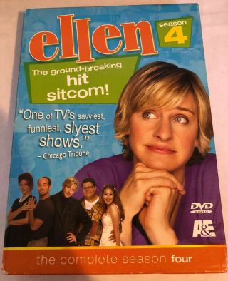 Ellen: The Complete Fourth Tv Season 4 Four 3 - Disc Dvd Ellen Degeneres Rare Oop