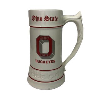 Vintage Osu Ohio State Buckeyes 1981 Beer Mug Stein Made In Usa Rare Collectible