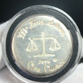 Rare 1 Troy Oz.  999 Fine Silver Round | 1974 The International Silver Trade Unit