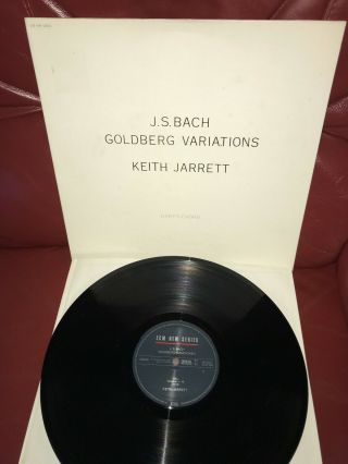 Keith Jarrett J S Bach Goldberg Variations Rare German Lp 1989 Ecm 1395 839622 - 1