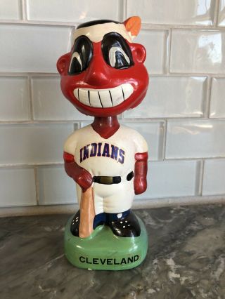 Cleveland Indians Chief Wahoo Mascot Bobblehead 1980’s TEI 2