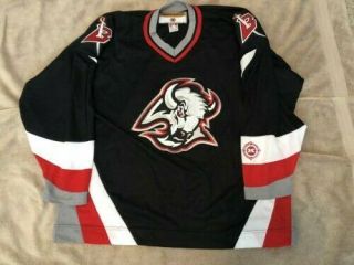 Koho Buffalo Sabres Goat Head Nhl Hockey Jersey Vintage 1996 - 2006 Black Away Xxl